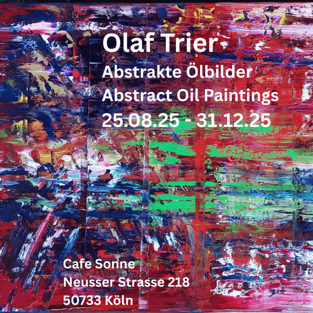 Ausstellung Abstrakte Ölbilder 2025, Cafe Sonne
