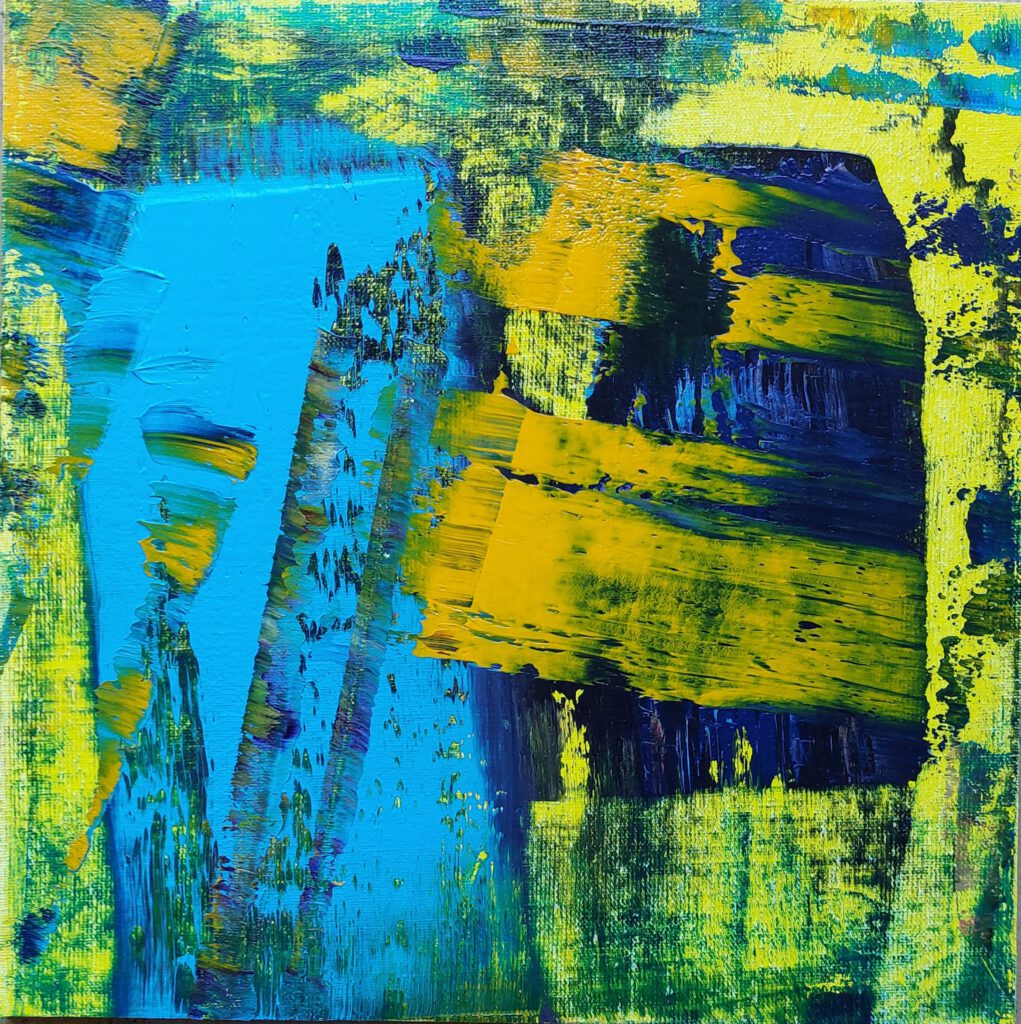 Olaf Trier_2025 Nr. 20_20 x 20 cm_Ölfarbe auf Baumwollgewebe und HDF Malplatte