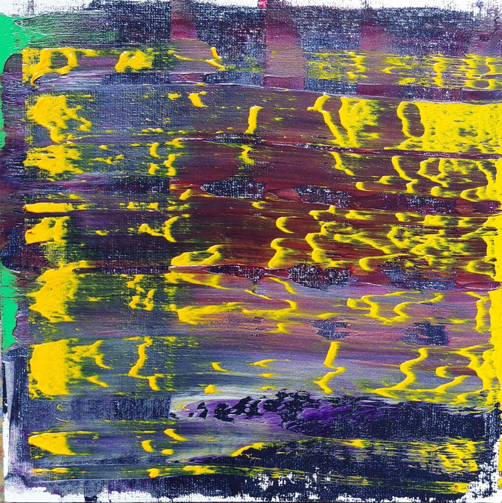 Olaf Trier_2025 Nr. 7_20 x 20 cm_Ölfarbe auf Baumwollgewebe und HDF Malplatte